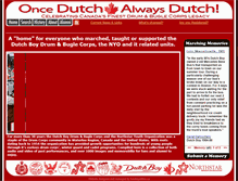Tablet Screenshot of dutchboydrumcorps.com